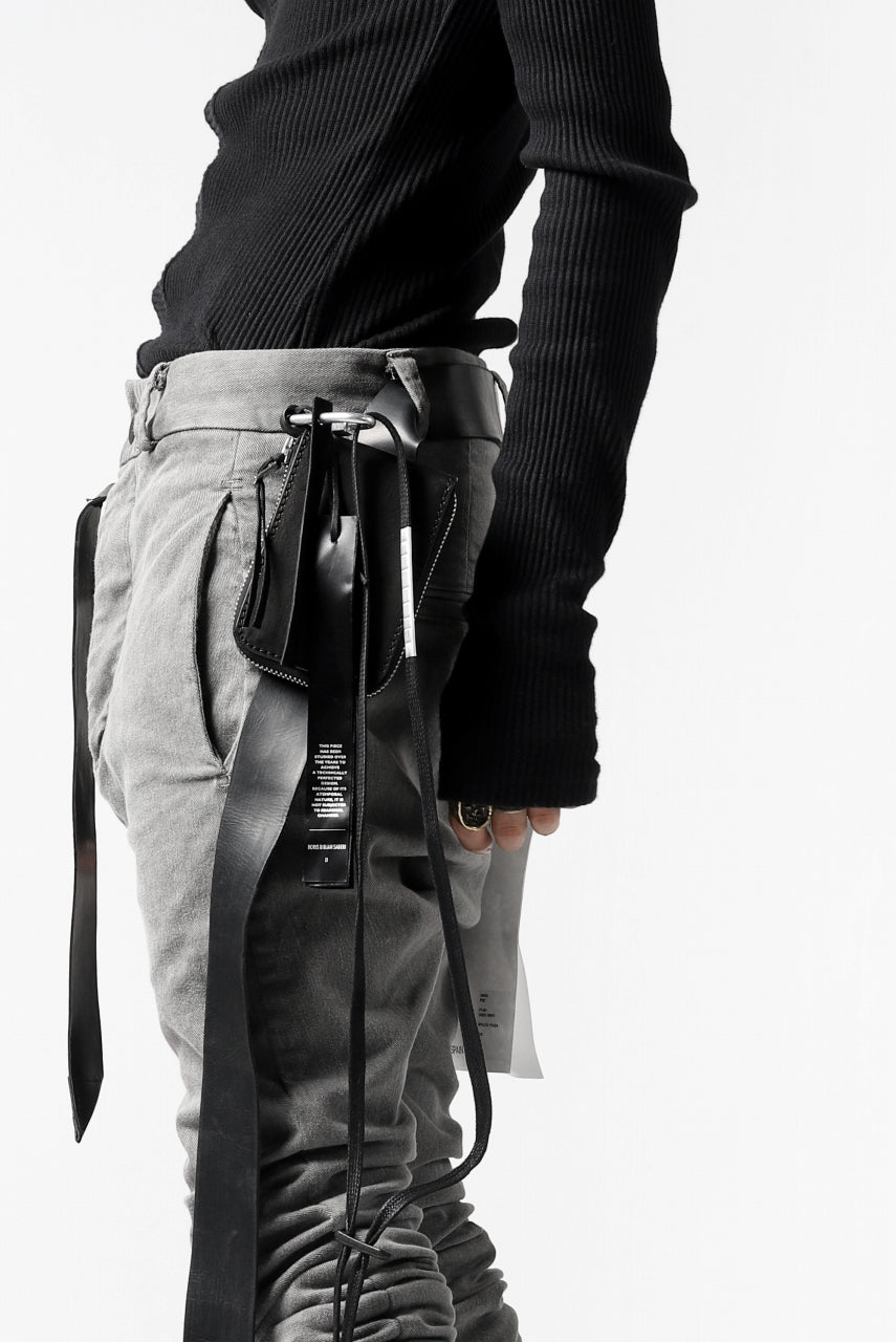Load image into Gallery viewer, 11 BY BORIS BIDJAN SABERI LEATHER BELT "BELT1-F-1504" (COW SKIN / BLACK)