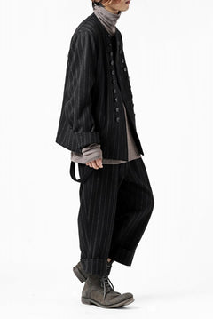 画像をギャラリービューアに読み込む, KLASICA BARREL SUSPENDER TROUSERS / WOOL FLANNEL (VINTAGE STRIPE)