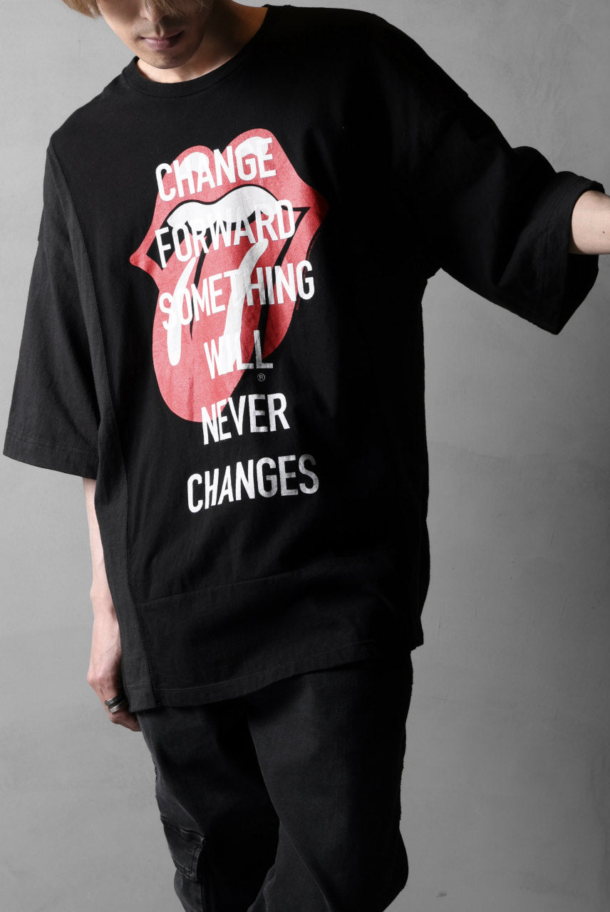 画像をギャラリービューアに読み込む, CHANGES VINTAGE REMAKE MULTI PANEL S/S TEE (BLACK #D)