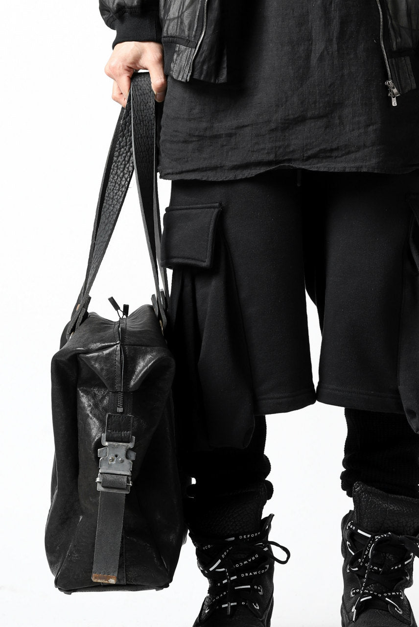 画像をギャラリービューアに読み込む, ierib exclusive 2way Doctors Bag with Strap Belt / FVT Oiled Horse (BLACK)