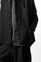 画像をギャラリービューアに読み込む, KLASICA CHEVAL WORK JACKET / WOOLxSILK BOLD DUNGAREES (BLACK)