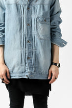 画像をギャラリービューアに読み込む, ISAMU KATAYAMA BACKLASH LOOSEY JEAN JACKET / COTTON LINEN DENIM (INDIGO)