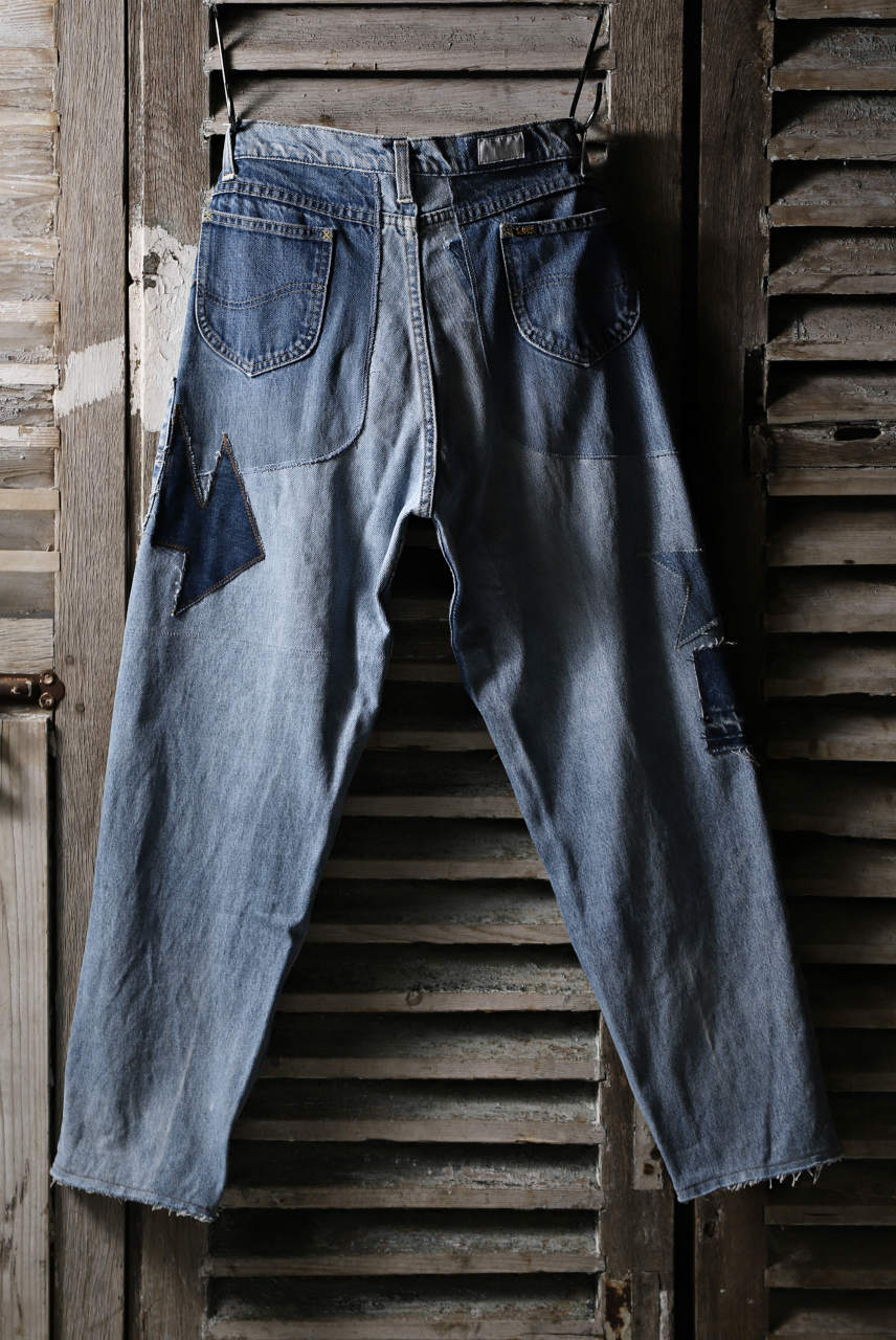 画像をギャラリービューアに読み込む, CHANGES VINTAGE REMAKE DENIM STRAIGHT PANTS / VINTAGE DENIM (INDIGO #C)