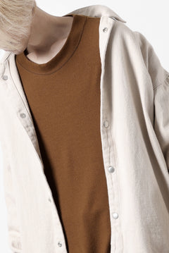 Load image into Gallery viewer, CAPERTICA MN-SWEAT TOP / SUPER 140s WASHABLE WOOL (CAMEL)