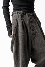 画像をギャラリービューアに読み込む, KLASICA BARREL-TWEED SUSPENDER TROUSERS / OFF TWEED WOOL (MIX)