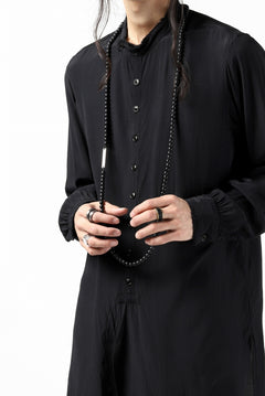 画像をギャラリービューアに読み込む, KLASICA TOPOL BEADS NECKLACE / ONYX+SILVER (MAT BLACK)