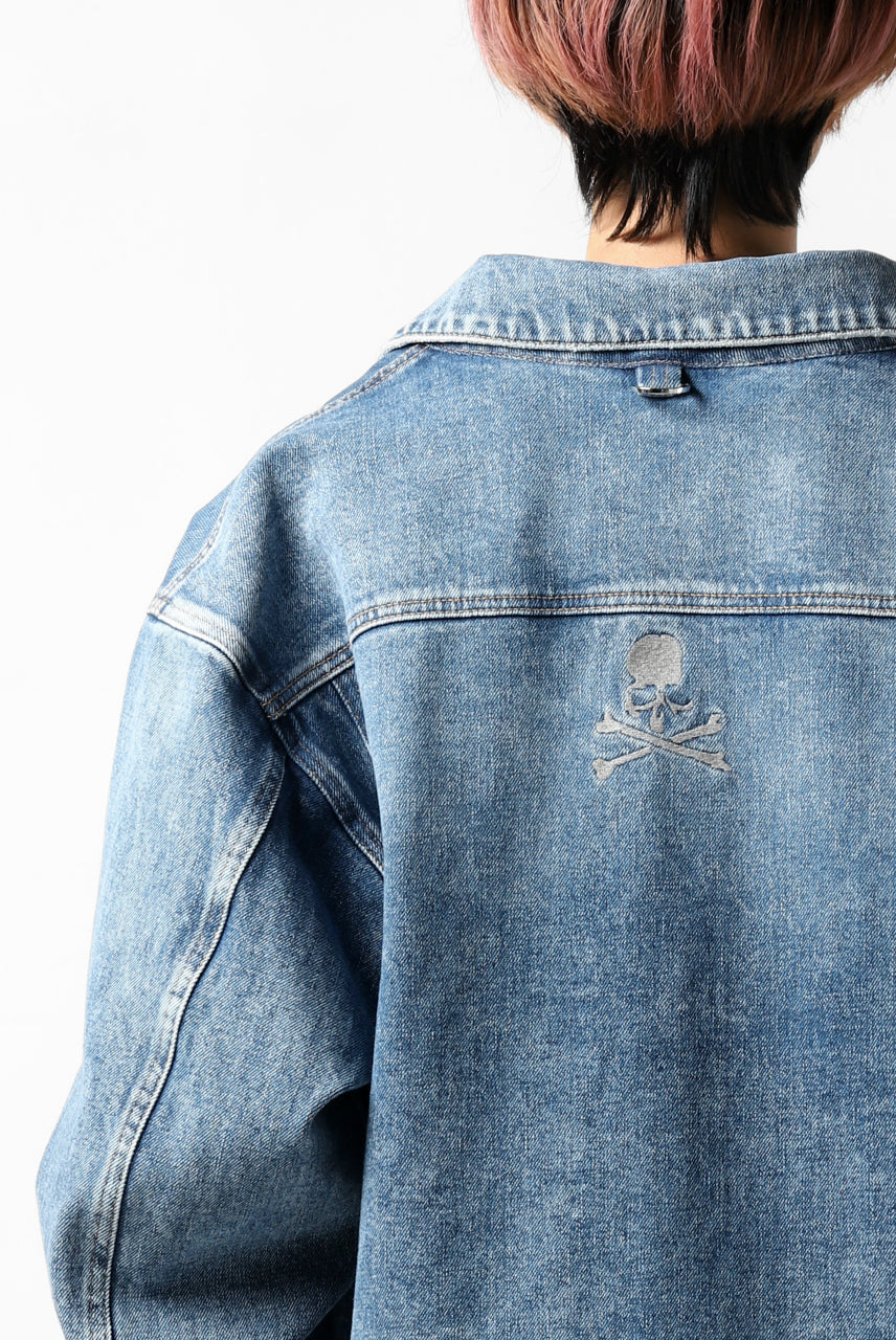 Load image into Gallery viewer, mastermind JAPAN TRUCKER JACKET / 2WAY STRETCH DENIM (INDIGO)