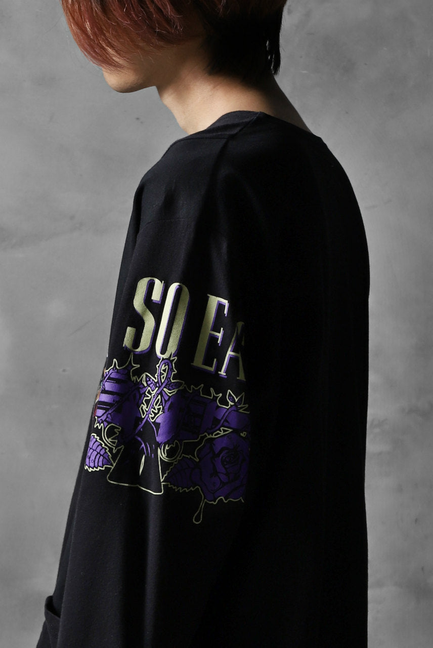 画像をギャラリービューアに読み込む, CHANGES VINTAGE REMAKE BOAT-NECK BAND L/S TEE (BLACK #C)