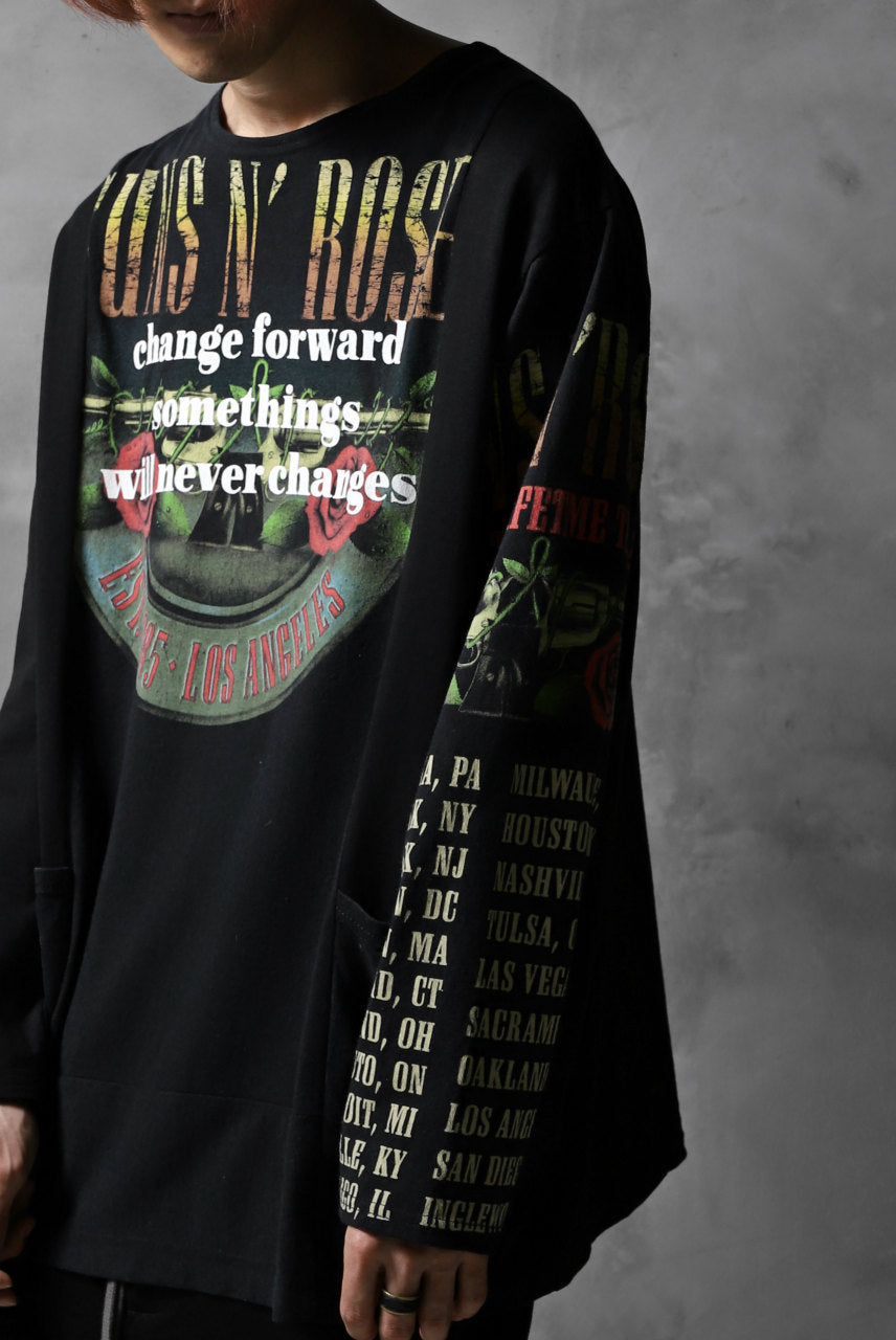 画像をギャラリービューアに読み込む, CHANGES VINTAGE REMAKE BOAT-NECK BAND L/S TEE (BLACK #B)