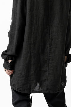 Load image into Gallery viewer, daub PLAIN COLLAR SHIRT / COLD DYED ORGANIC COTTON (GREY)
