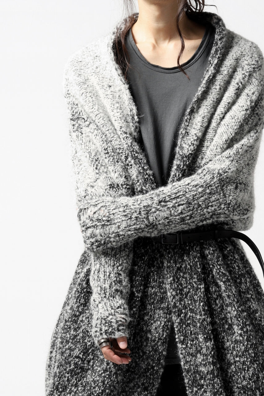 画像をギャラリービューアに読み込む, thomkrom RELAX LONG KNIT CARDIGAN/ ALPACA (MELANGE)