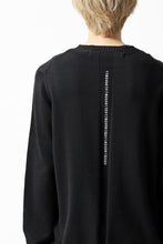 画像をギャラリービューアに読み込む, A.F ARTEFACT "WHOLEGARMENT" CREWNECK KNIT PULLOVER (BLACK)