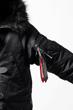 画像をギャラリービューアに読み込む, ISAMU KATAYAMA BACKLASH xx ALPHA INDUSTRIES N-3B JACKET (BLACK)