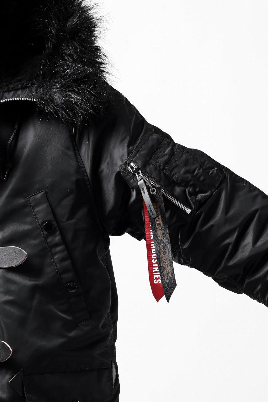 画像をギャラリービューアに読み込む, ISAMU KATAYAMA BACKLASH xx ALPHA INDUSTRIES N-3B JACKET (BLACK)