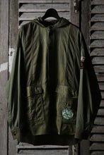 画像をギャラリービューアに読み込む, CHANGES VINTAGE REMAKE MILITARY HOODIE SHIRT-PARKA (KHAKI #B)