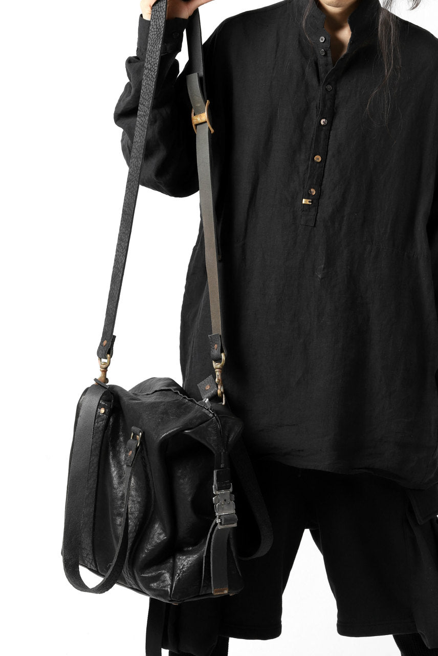 画像をギャラリービューアに読み込む, ierib exclusive 2way Doctors Bag with Strap Belt / FVT Oiled Horse (BLACK)