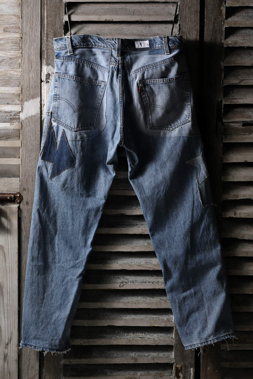 画像をギャラリービューアに読み込む, CHANGES VINTAGE REMAKE DENIM STRAIGHT PANTS / VINTAGE DENIM (INDIGO #A)