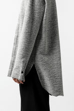 画像をギャラリービューアに読み込む, ierib MINIMAL SHIRT / COMPRESSED PILE KNIT (GREY)