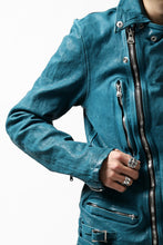 Load image into Gallery viewer, ISAMU KATAYAMA BACKLASH exclusive DOUBLE RIDERS JACKET / JP-CALF GARMENT WASHED (BLACK)