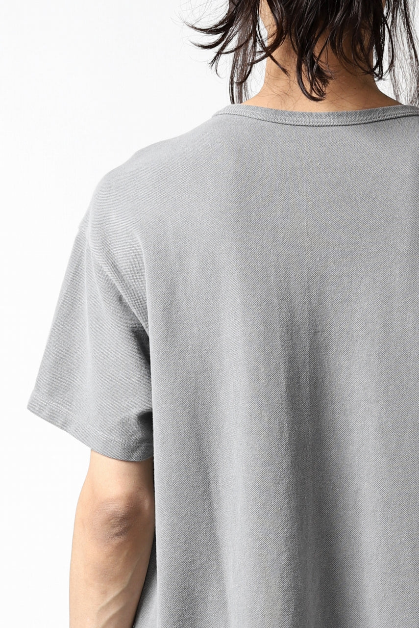 画像をギャラリービューアに読み込む, COLINA RELAX FIT T-SHIRT / PIQUE KNITTING JERSEY (L.SUMI DYED)