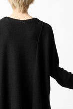 画像をギャラリービューアに読み込む, KLASICA PYKE LOOSE KNIT PULLOVER / LINEN ROVING 5G (BLACK)