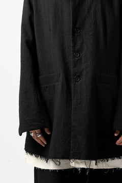 画像をギャラリービューアに読み込む, KLASICA BASTILLE PILGRIM BLAZER / OFF TWEED WOOL (BLACK)