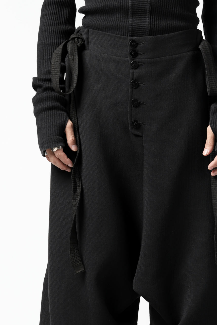 画像をギャラリービューアに読み込む, SOSNOVSKA exclusive VOLUME WOOLEN WIDE PANTS (BLACK)
