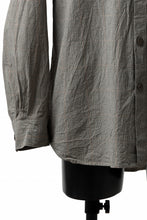 画像をギャラリービューアに読み込む, YUTA MATSUOKA exclusive plain shirt / organic cotton washer check (mustard)