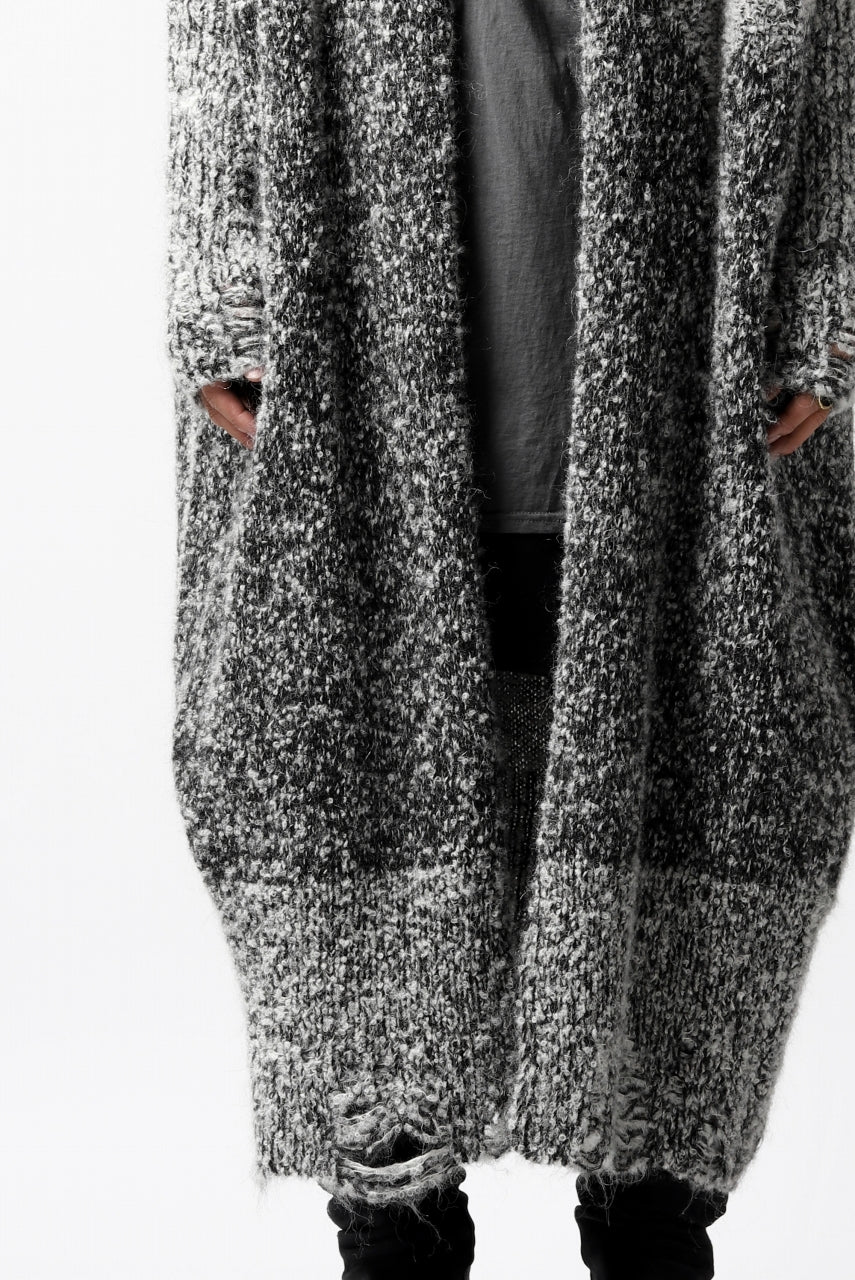 画像をギャラリービューアに読み込む, thomkrom RELAX LONG KNIT CARDIGAN/ ALPACA (MELANGE)