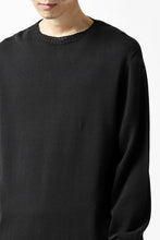 画像をギャラリービューアに読み込む, A.F ARTEFACT "WHOLEGARMENT" CREWNECK KNIT PULLOVER (BLACK)