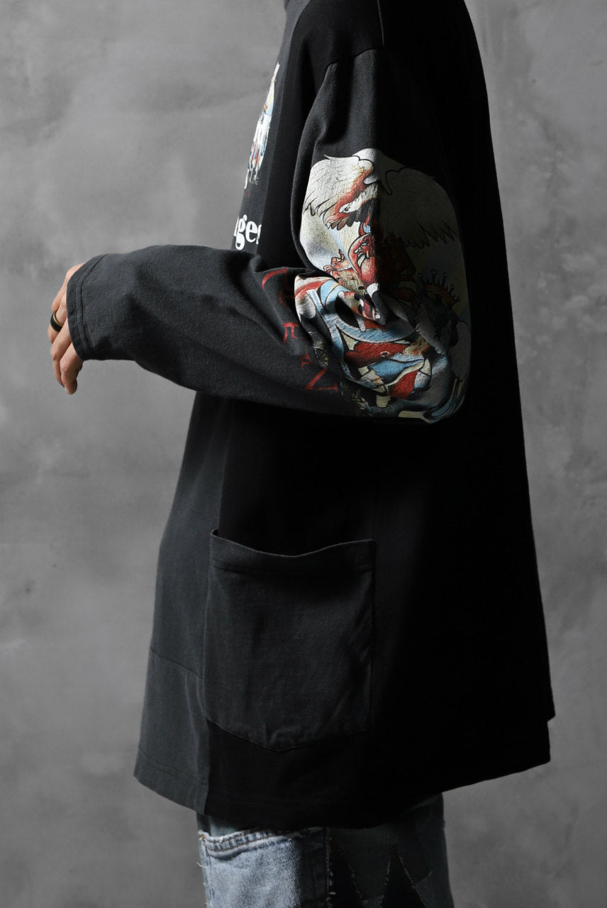 画像をギャラリービューアに読み込む, CHANGES VINTAGE REMAKE BOAT-NECK BAND L/S TEE (BLACK #F)