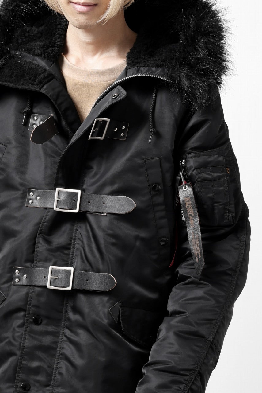 画像をギャラリービューアに読み込む, ISAMU KATAYAMA BACKLASH xx ALPHA INDUSTRIES N-3B JACKET (BLACK)