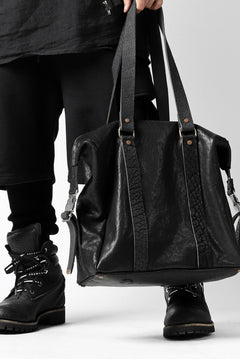 画像をギャラリービューアに読み込む, ierib exclusive 2way Doctors Bag with Strap Belt / FVT Oiled Horse (BLACK)