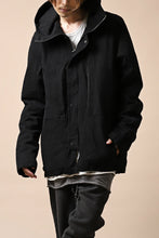 Load image into Gallery viewer, daub PADDED MT-HOOD JACKET / SOFT COTTON TWILL (BLACK)
