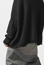 画像をギャラリービューアに読み込む, KLASICA PYKE LOOSE KNIT PULLOVER / LINEN ROVING 5G (BLACK)
