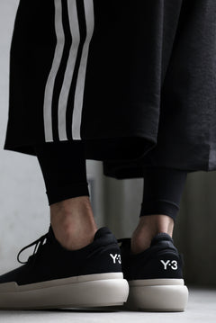 画像をギャラリービューアに読み込む, Y-3 Yohji Yamamoto AJATU COURT FORMAL SNEAKERS (BLACK/BLACK/CLEARBROWN)