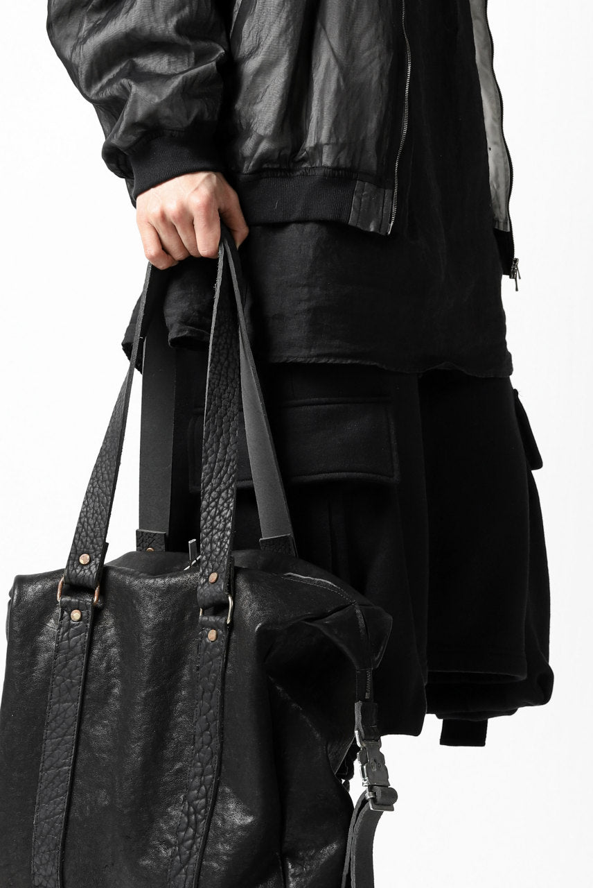 画像をギャラリービューアに読み込む, ierib exclusive 2way Doctors Bag with Strap Belt / FVT Oiled Horse (BLACK)