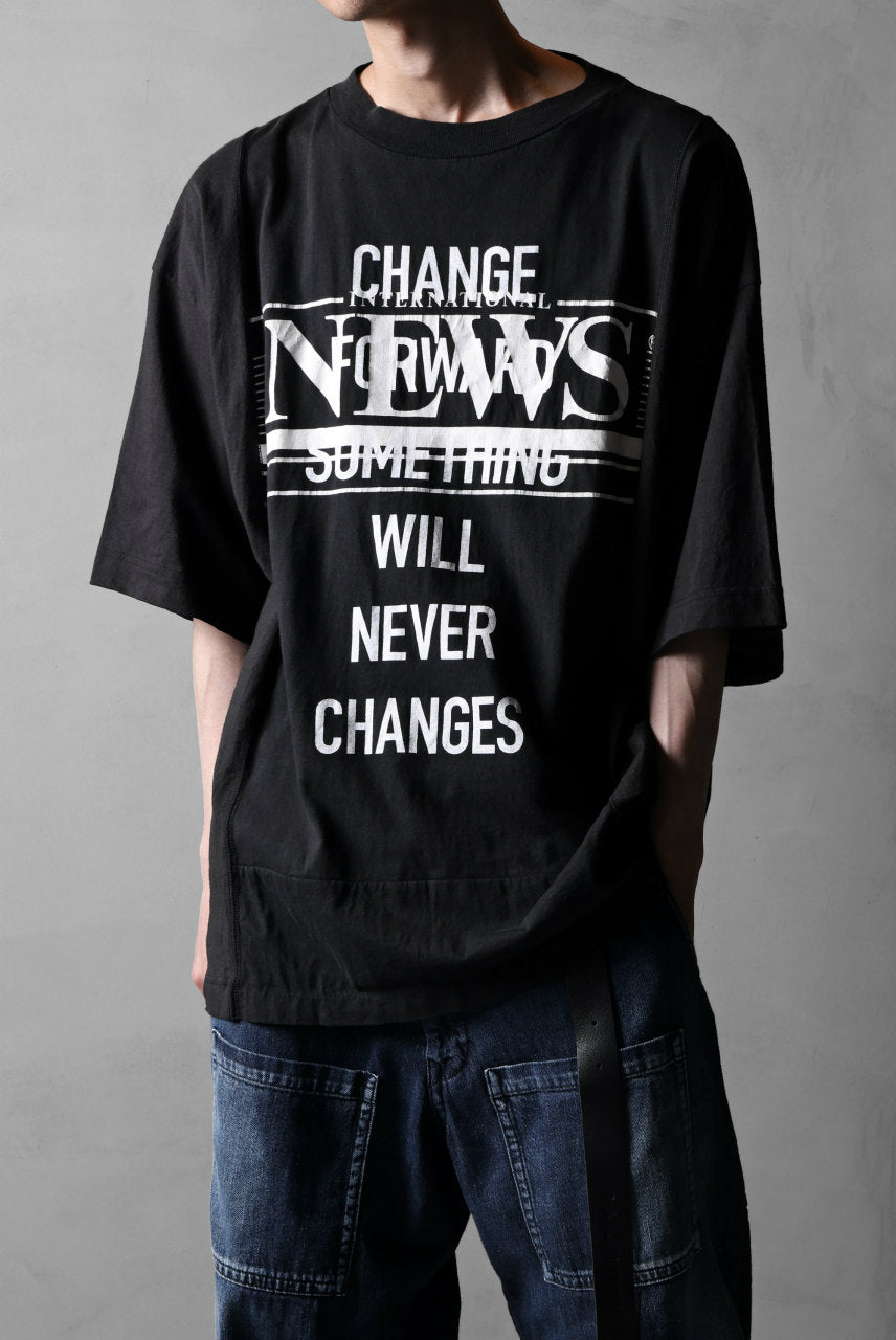 画像をギャラリービューアに読み込む, CHANGES VINTAGE REMAKE MULTI PANEL S/S TEE (BLACK #H)