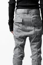画像をギャラリービューアに読み込む, DEFORMATER.® "SPLASH" SLIM FIT JEANS WITH FLAP DETAIL / VERTICAL DENIM (ASPHALT)