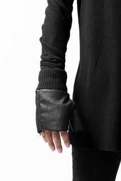 画像をギャラリービューアに読み込む, thomkrom FINGER OUT GLOVES / BOA FLEECY JERSEY (BLACK)