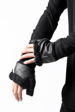 画像をギャラリービューアに読み込む, thomkrom FINGER OUT GLOVES / BOA FLEECY JERSEY (BLACK)