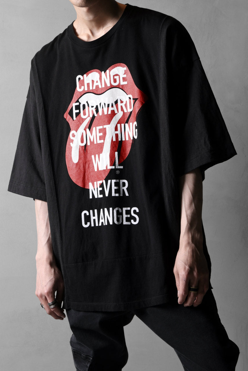 画像をギャラリービューアに読み込む, CHANGES VINTAGE REMAKE MULTI PANEL S/S TEE (BLACK #D)