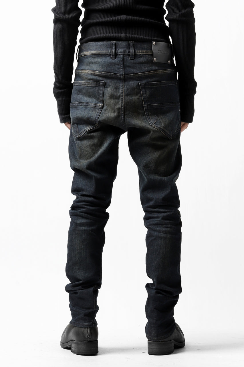 Load image into Gallery viewer, ISAMU KATAYAMA BACKLASH LOWCROTCH SLIM PANTS / HIGH POWER STRETCH DENIM (INDIGO)
