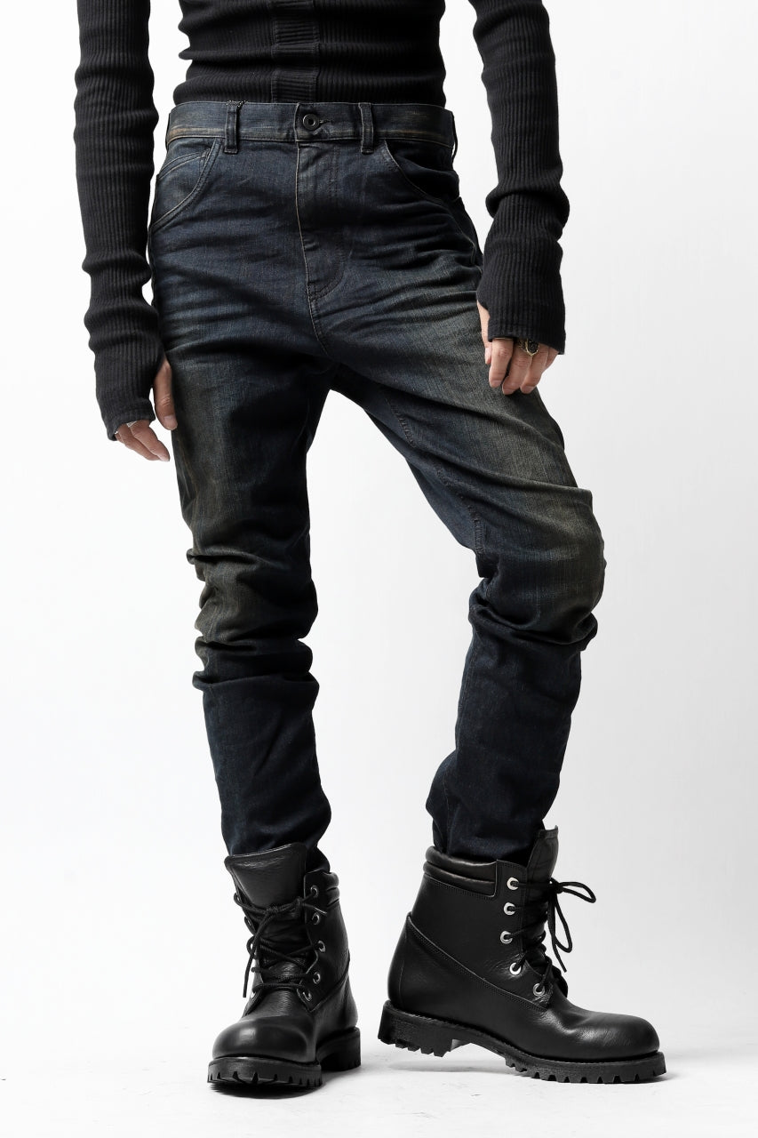 Load image into Gallery viewer, ISAMU KATAYAMA BACKLASH LOWCROTCH SLIM PANTS / HIGH POWER STRETCH DENIM (INDIGO)