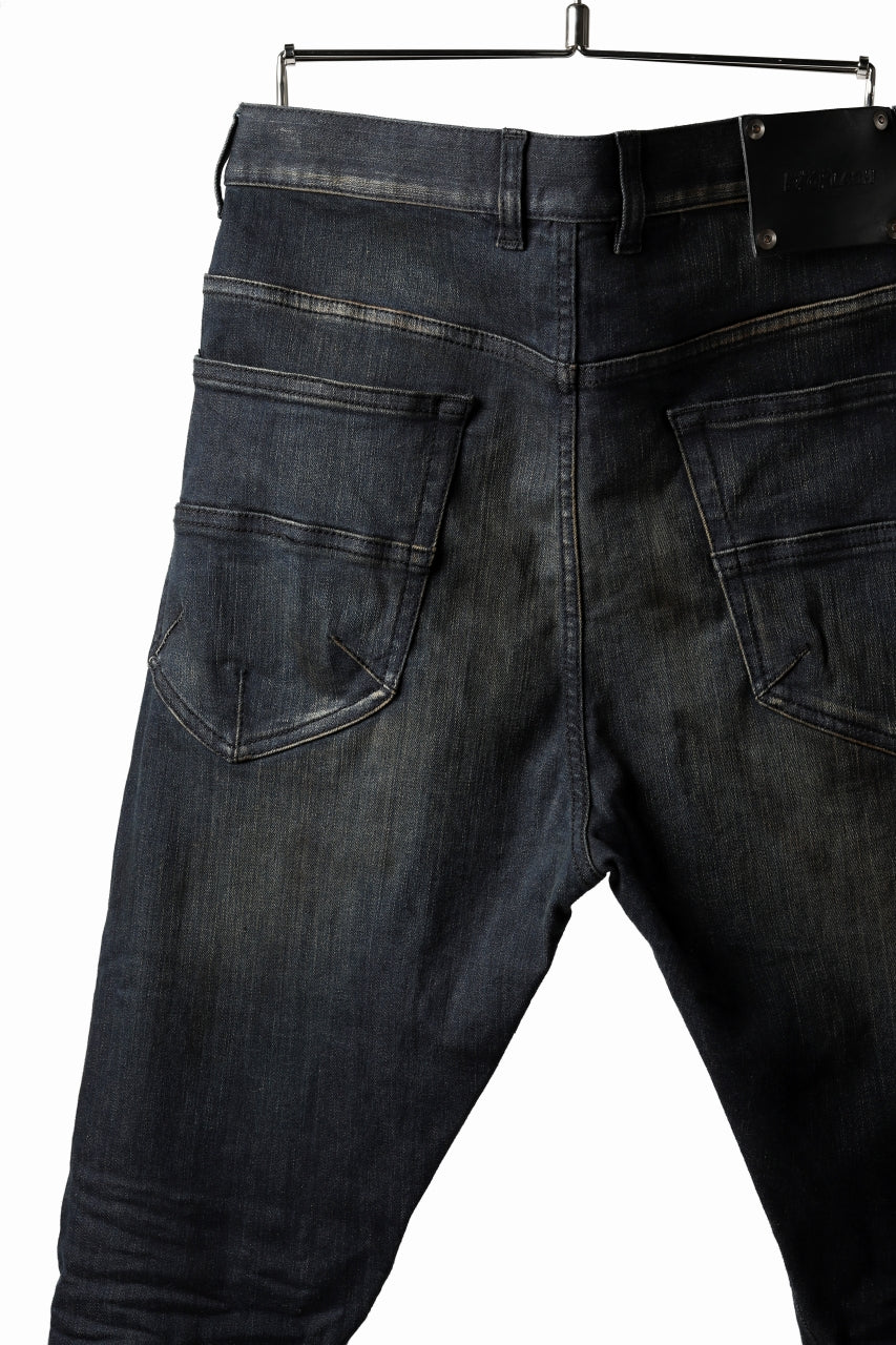 Load image into Gallery viewer, ISAMU KATAYAMA BACKLASH LOWCROTCH SLIM PANTS / HIGH POWER STRETCH DENIM (INDIGO)