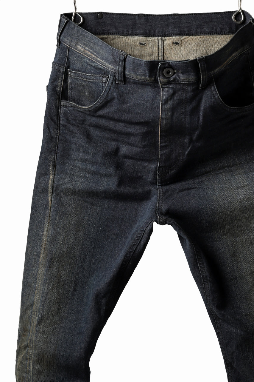 Load image into Gallery viewer, ISAMU KATAYAMA BACKLASH LOWCROTCH SLIM PANTS / HIGH POWER STRETCH DENIM (INDIGO)