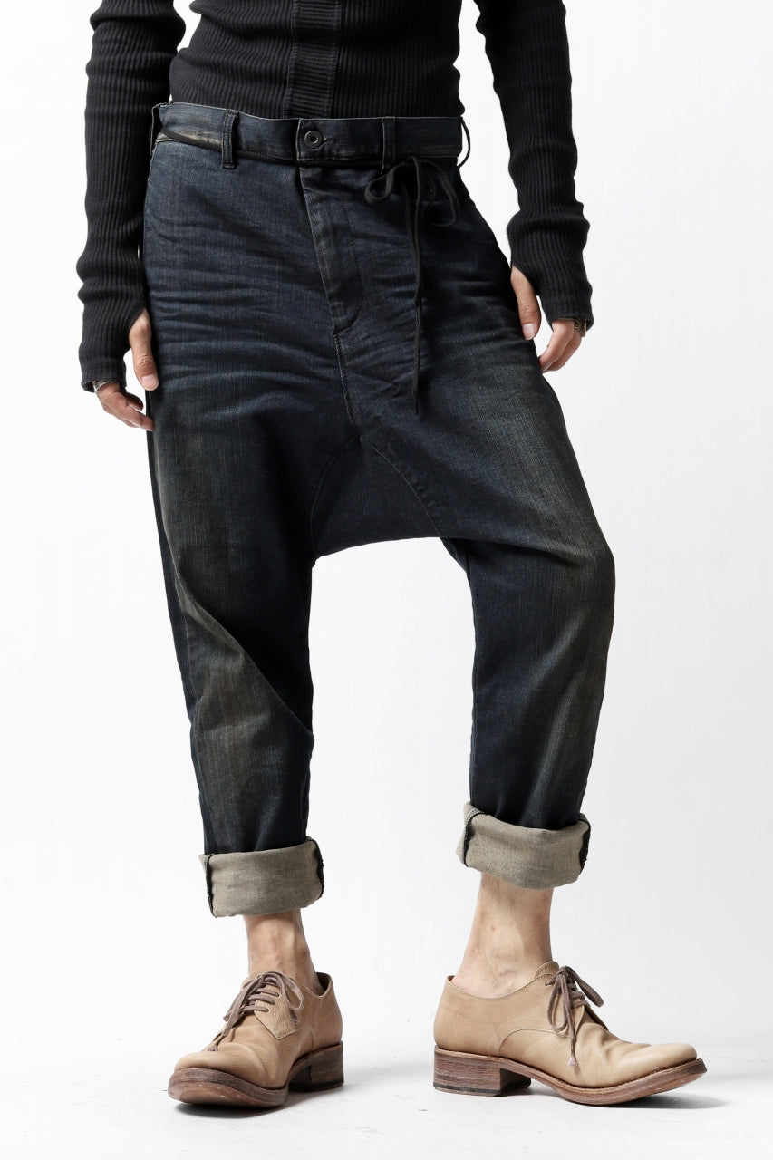 Load image into Gallery viewer, ISAMU KATAYAMA BACKLASH SARROUEL PANTS / HIGH POWER STRETCH DENIM (INDIGO)