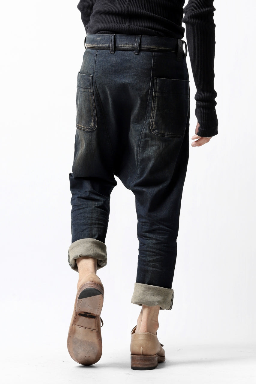 Load image into Gallery viewer, ISAMU KATAYAMA BACKLASH SARROUEL PANTS / HIGH POWER STRETCH DENIM (INDIGO)