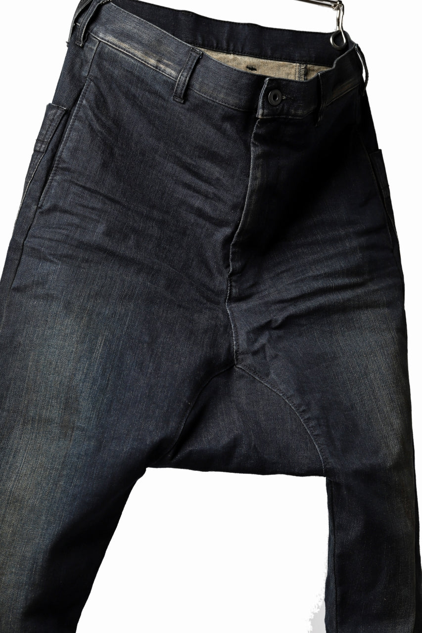 Load image into Gallery viewer, ISAMU KATAYAMA BACKLASH SARROUEL PANTS / HIGH POWER STRETCH DENIM (INDIGO)