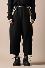 画像をギャラリービューアに読み込む, Aleksandr Manamis Slit Cropped Pant with Suspender (BLACK)